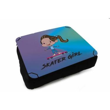 Imagem de Almofada Bandeja para Notebook Laptop Skate Skater Girl - Deluzz