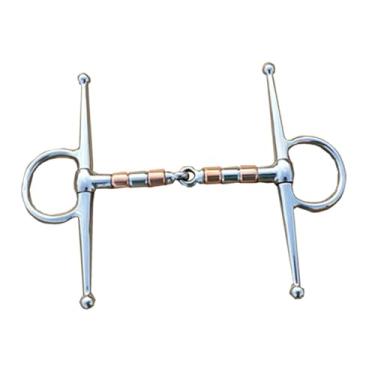 Imagem de Pegciuho Freio de Cavalo Freio de Freio Argolas Soltas Freio de Equitação Arreios Articulados Ocidentais em Forma de H Freio de Boca Freio de Freio