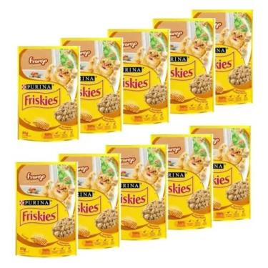 Imagem de Kit 10 Sachê Friskies Frango Ao Molho 85g Cada