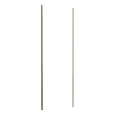 Imagem de Porta De Correr 80cm Puxador Inox E Kit Ferragem Branco Mat