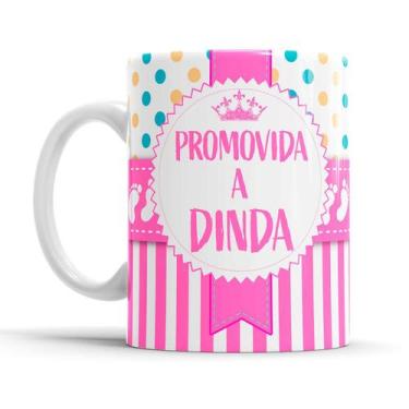 Imagem de Caneca Personalizada Promovido a Dinda - Elicomics