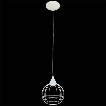 Imagem de Pendente Aramado Spider Branco Grande Sala Quarto cozinha - CM GLASS -