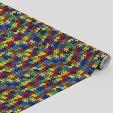 Imagem de Tecido Oxford Estampado MINI Quebra Cabeça Autismo - 1,40m - Core Deco
