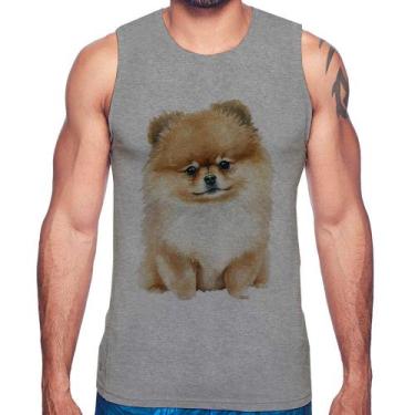 Imagem de Regata Cachorro Spitz Alemão Lulu da pomerânia - Foca na Moda, Cinza, 