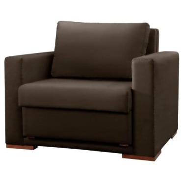 Imagem de Poltrona Cama Hermes Luxo Castellar Móbile, Veludo chumbo