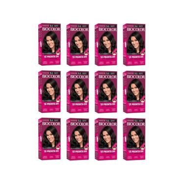 Imagem de Coloraçao Biocolor Creme 5.1 Castanho Cinza - 12Un