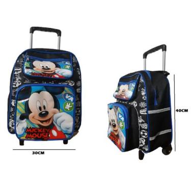 Imagem de Mochila De Rodinhas Diversos Personagens Infantil C/ Bolso Lateral e F