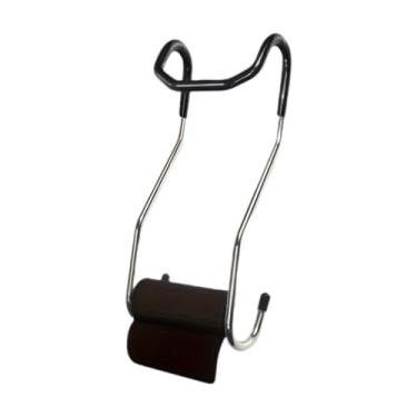 Imagem de Deevoka Gancho de haltere Spotter Ganchos de haltere Alça Estrutura estável Gancho de haltere portátil resistente Gancho de haltere para exercícios de