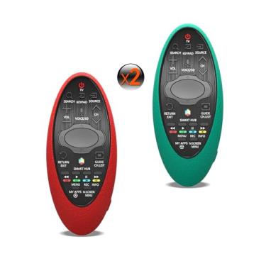Imagem de Capa protetora vermelha e verde de silicone para Samsung para controle remoto LG Brand 2 em 1 BN59-01185F/01185D/01184D/01182D/01181D/07469A/07557A/01185A (apenas capa)