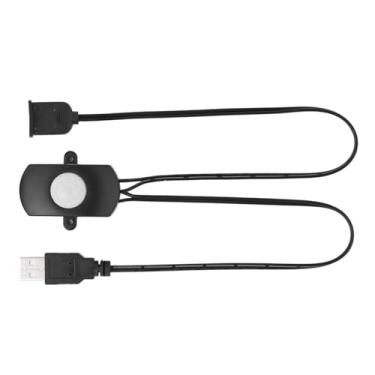 Imagem de Interruptor Inteligente de Detector de Movimento Infravermelho PIR Com ângulo de Cone de 120 Graus para LED, Iluminação Ativada por Movimento para Porões e Armazéns (Preto)