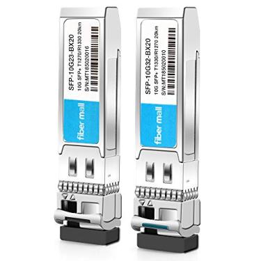 Imagem de Transceptor 10G SFP+BIDI um par para Cisco Meraki SFP-10G-BX20U-I Ubiquiti UF-SM-10G-S-1270 MikroTik S+2332LC10D-1270 D-Link Netgear 10GBASE-BIDI SFP+1270nm /1330nm 20kkm m DOM Outro Aberto
