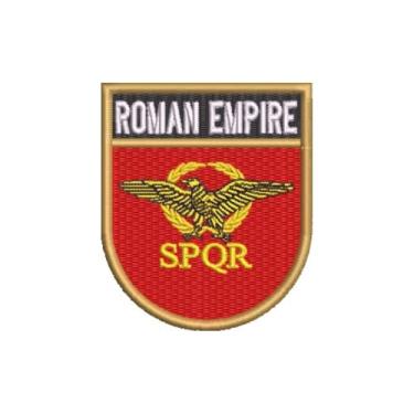 Imagem de BP0234E-001 Bandeira Império Romano Patch Bordado 6,8×8,0 (D-Arquivo Matriz para bordar.)