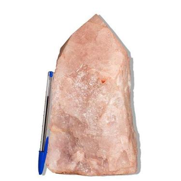 Imagem de 01 Cristal Rosa Pedra Pé e Bico Serrado 3 a 4,5Kg 20cm TipoB - Cristai