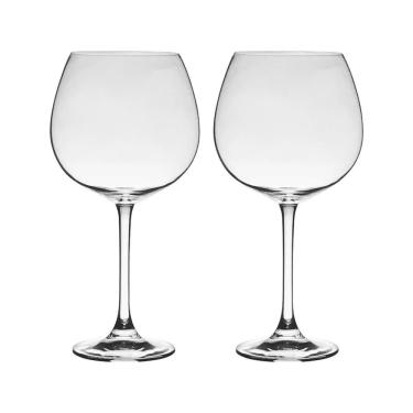 Imagem de Taça De Cristal Bohemia Vinho Ou Gin 850Ml Flamenco 2 Peças