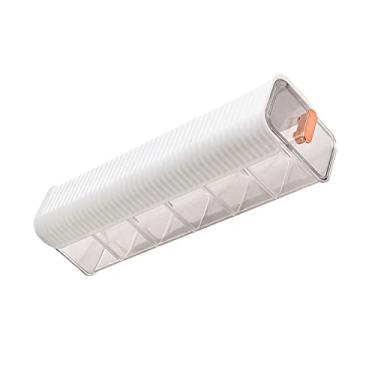 Imagem de Organizador de roupa íntima de parede, organizador de gaveta removível com design transparente, material plástico premium e alça banhada a ouro, fácil armazenamento para quarto e casa (elegante