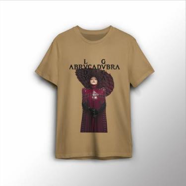 Imagem de T-shirt Estampa Personalizada Abracadabra Lady Gaga - Lobo Sete, Bege,