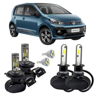Imagem de Kit Ultra Led Farol Alto Baixo H4 E Milha HB4 UP 2014 A 2019 - Autovex