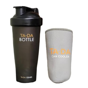 Imagem de TA-DA Coqueteleira com refrigerador de latas | Shakes de proteína 800 ml | O refrigerador de latas é mais confortável para segurar a garrafa | Bom para academia, academia, escritório, casa |