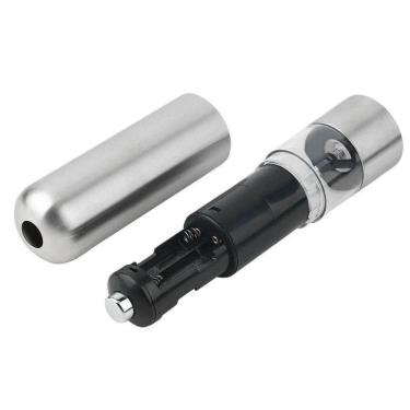 Imagem de Moedor Pimenta Ou Sal Gourmet Eletrico A Pilha Aço Inox