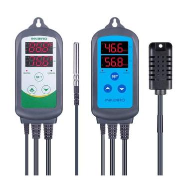 Imagem de Controlador de temperatura e umidade Inkbird ITC-308 com IHC-200