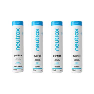 Imagem de Kit Neutrox Purifica 1 Cond 300Ml + 3 Shampoo 300Ml