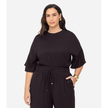 Imagem de Blusa Feminina Secret Glam Preto, Plus G4, Preto