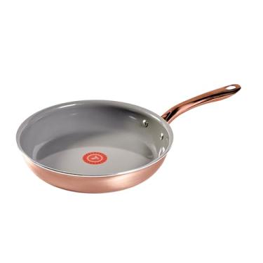 Imagem de T-Fal Preserve panelas antiaderentes de cerâmica, frigideira de 31 cm, ouro rosa