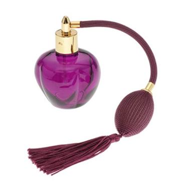 Imagem de Milageto 100 Ml de Garrafa de Perfume de Perfume Vazio Frasco com Bomba, Roxo