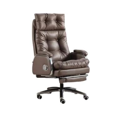 Imagem de Cadeira para jogos, cadeira executiva, luxuosa, confortável, para almoço, reclinável, cadeira de escritório, cadeira giratória para computador, cadeira de escritório (preto)