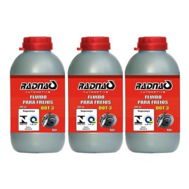 Imagem de Fluido De Freio Radnaq Dot3 200ml - 03 Unidades - Geral
