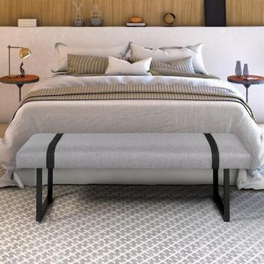 Imagem de Recamier Banco Puff Para Quarto 90 cm Solteiro Sala Cama Box Decorativ