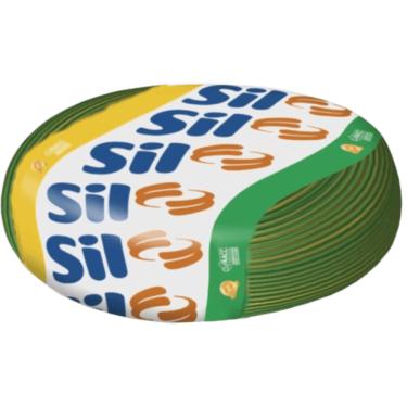 Imagem de Cabo Flexsil de Cobre 2,5mm 750 Volts Verde e Amarelo com 100 Metros - 00003.018.014.1.06 - SIL
