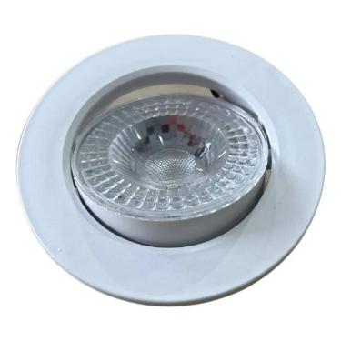Imagem de 2X Spot Redondo 7W Super Led Direcionável De Embutir Branco