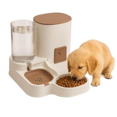 Imagem de Comedouro e Bebedouro Automático para Cães e Gatos - Tigela Dupla 2.3L Ração + 1.3L Água - Ecológico, Prático e Seguro