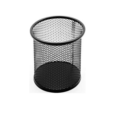Imagem de Porta Lápis Organizador De Mesa Escritorio Clips - Preto