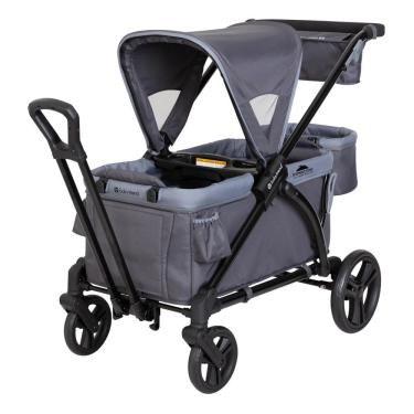 Imagem de Carrinho de Passeio Infantil 2 em 1 para Crianças de até 49 kg, BABY TREND WG01D13A, Cinza