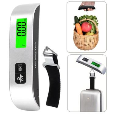 Imagem de Balança Digital Portátil Até 50kg, Função Tara e Visor LCD BL714 - Oni