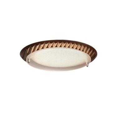 Imagem de Luz de teto Luminária de teto moderna e simples em estilo medieval para quarto, lâmpada LED três cores com luz variável