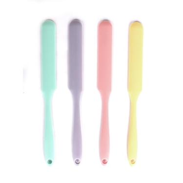 Imagem de 4 espátulas de frasco de silicone, espátula de creme de bolo antiaderente de 23 cm, espátulas de manteiga de grau alimentício para assar, cozinhar e misturar