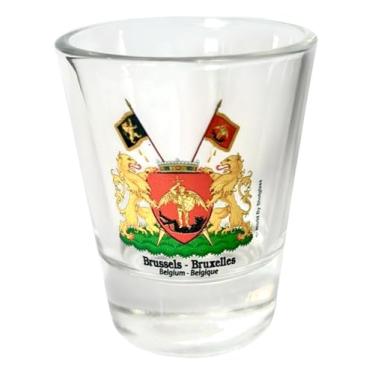 Imagem de Copo de shot do brasão de armas de Bruxelas Bélgica