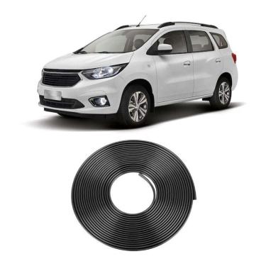 Imagem de Borracha Protetora Borda Porta Preta Spin 4 Portas 10m Mini [f103]