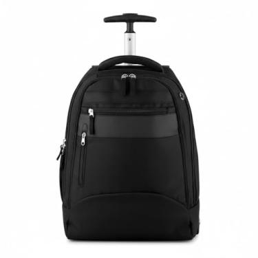 Imagem de Mochila de Viagem Executiva com Rodinhas e Alça Preta