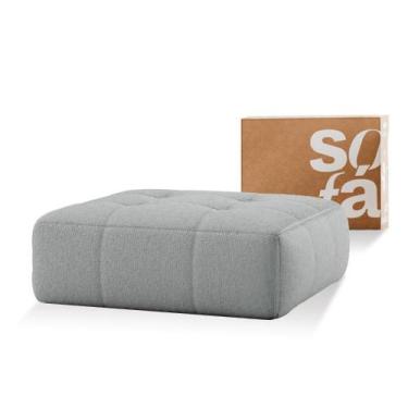 Imagem de Apoio para os pés modular Puff Chaise Sofá na Caixa Em Boucle com 1 lu