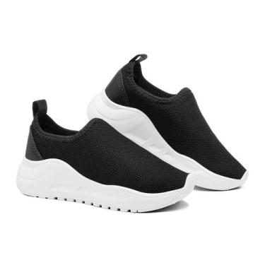 Imagem de Tênis Meia Infantil Sem Cadarço Para Meninos e Meninas Ultra Leve Mate