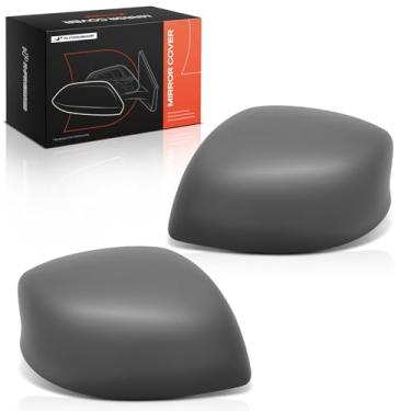 Imagem de A-Premium 2 peças de tampas de espelho retrovisor do lado do motorista e do passageiro - compatível com Honda Civic 2012 2013 - cinza preparado, sem furo de seta