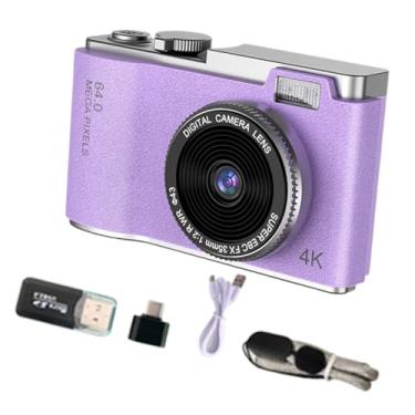 Imagem de Ysyqkn Câmera Digital Portátil CCD de Brinquedo, 11,7 X 6,4 X 2,9 Cm, Luz de Preenchimento Integrada, Leve, Versátil para Gravação de Vídeo, Tela Giratória, Tolet