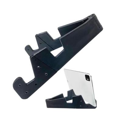 Imagem de Suporte de telefone para mesa | Suporte ajustável | Suporte portátil dobrável estilo V para celulares, tablets e smartphones, suporta uso em mesa de mesa
