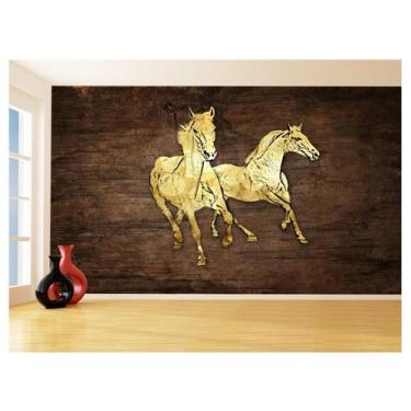 Imagem de Papel De Parede Animais Pop Art Cavalos Cores 3,5M Pxa378 - Você Decor