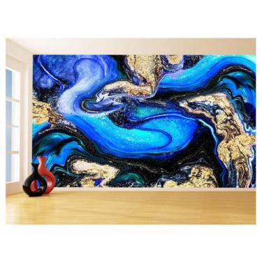Imagem de Papel De Parede 3D Estilo Marmore Tintas Cores 3,5M Mbr121 - Você Deco
