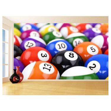 Imagem de Papel De Parede 3D Salão De Jogos Bilhar Sinuca 3,5M Jcs21 - Você Deco